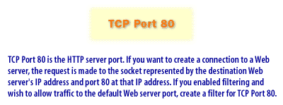1) TCP Port 1