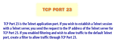 3) TCP Port 3