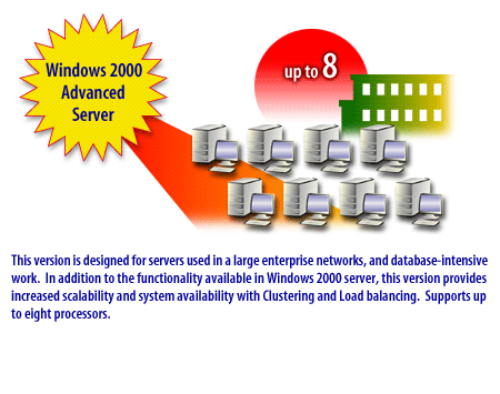 This version is designed for servers used in a large enterprise networks, and database -intensive work.